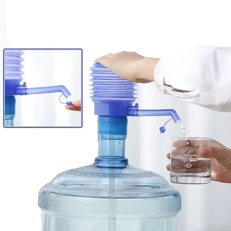 Portable Vacuum Pump Hand-press Type Water Manual Pump Pressurizer Shell Free Simple Kitchen Accessories Tools Water Dispenser