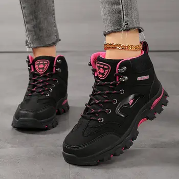 女士高筒健行鞋 登山靴 舒適厚底攀岩鞋 女士戶外防滑運動鞋 10 最佳銷售 女士健行鞋 - №6