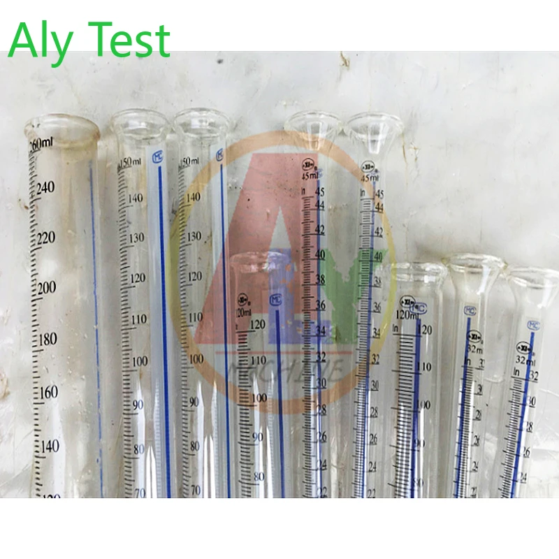 ALY Test Common Rail Bench 32-260ml Glass Measuring Cylinder 12 pcs