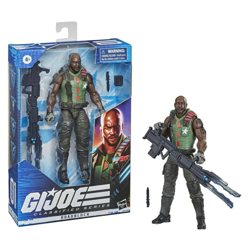 Genuine G.I.Joe GIJoe Roaoblock Action Figure Model Toy 6in Soldier Collection Gift