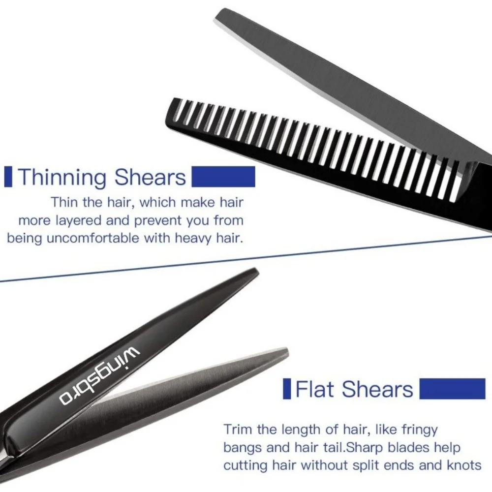 Set Gunting Rambut Jepang Kit Gunting Rambut Alat Cukur Penata Rambut Gunting Potong Rambut