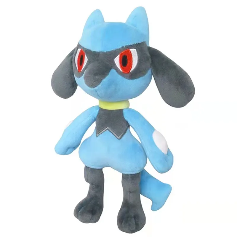 

Lucario оригинальная плюшевая игрушка в виде покемона, мягкие куклы 20 см, высококачественный подарок для детей на день рождения