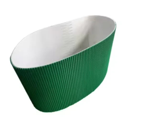 Perimeter: 4450X250X5MM Green PVC Rough-Top Conveyor Belt Anti Slip Wear Resistant Conveyor Belt