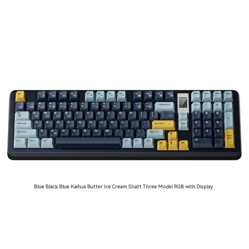 Imagem -02 - Ajazz-teclado Mecânico para Jogos Teclado Gamer Ac100 Liga de Alumínio 98 Modo 2.4g Bluetooth Junta sem Fio 100 Chaves Rgb Presentes