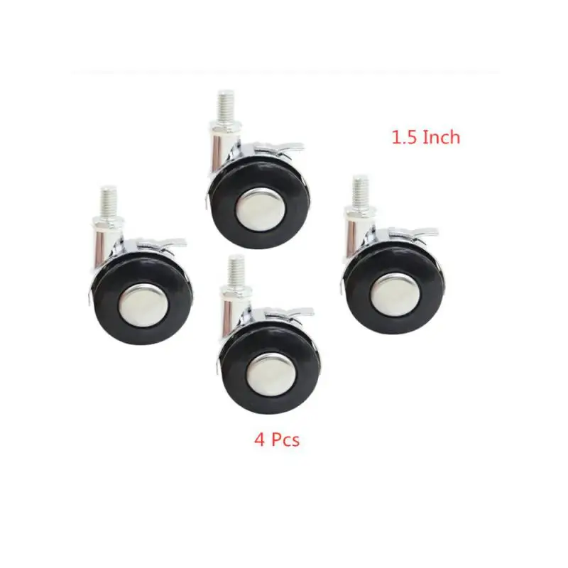 

4 Packs Wheel Caster Universal 1.5 "mute Roller Baby Bed Alloy Tea Table Computer Pulley M8