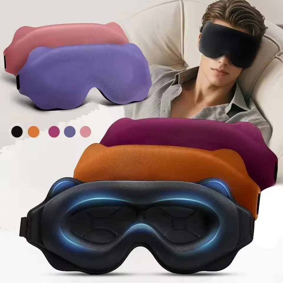 

6D Sleep Mask Blockout Light Blindfold Sleeping Aid Eye Mask Soft Memory Foam Face Mask Eyeshade Slaapmasker Eye Cover Patch