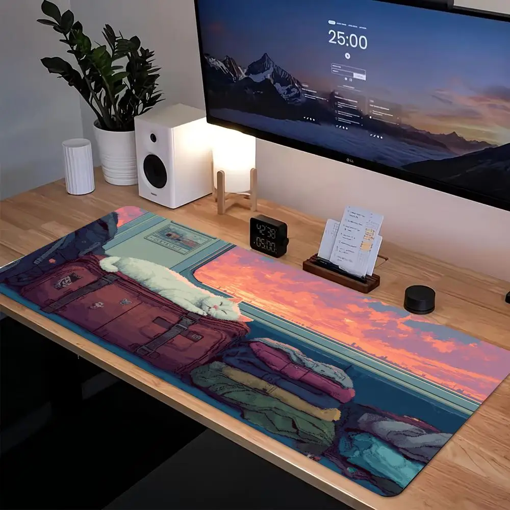 

cat Mouse Pad Large size mouse pad xxl rubber keyboard mouse carpet anti-slip gamer mouse pad Laptop home office mouse blanket