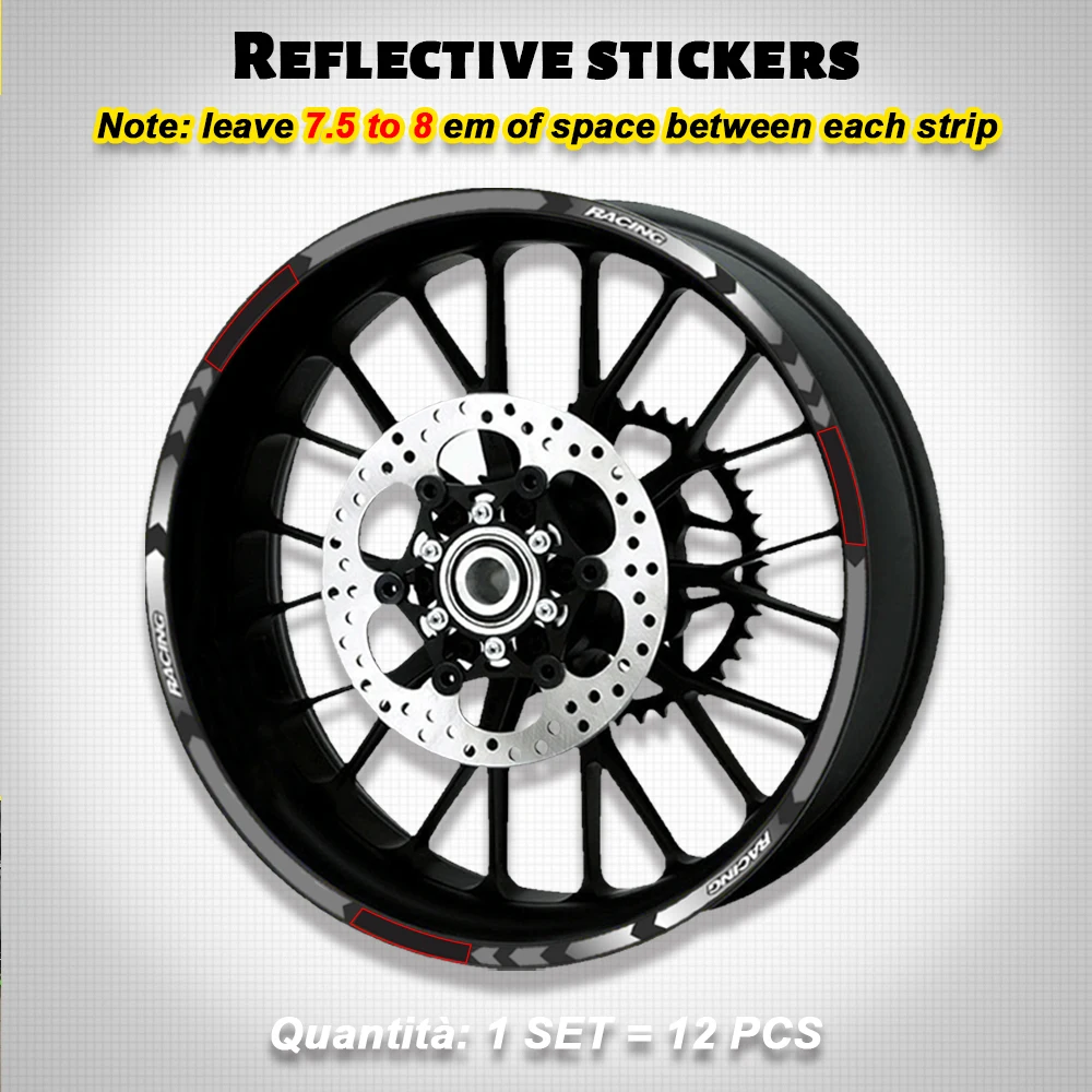 Motorcycle Accessories Stickers Wheels Hub Decals Rim Reflective Stripes Set For HONDA NC750 NC750S NC750X NC 750 X S 750X 750S