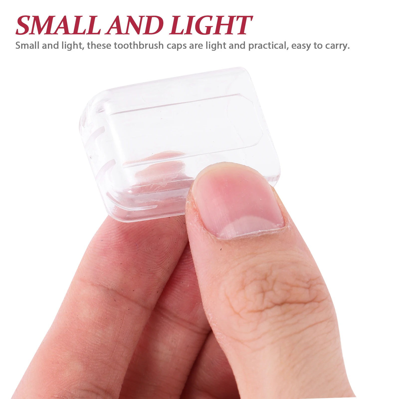 20 قطعة أغطية فرشاة الأسنان حماة شفافة سهلة إزالة قبعات المحمولة لرؤوس فرشاة الأسنان الكهربائية السفر الغبار #1