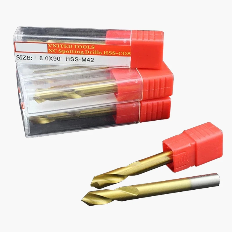 M42 HSS-Co 8% Coban 60 90 120 Độ Điểm Mũi Khoan CNC Trung Tâm Bit Chuẩn Bị Hướng Dẫn Phi Công Lỗ Chamfer máy Công Cụ
