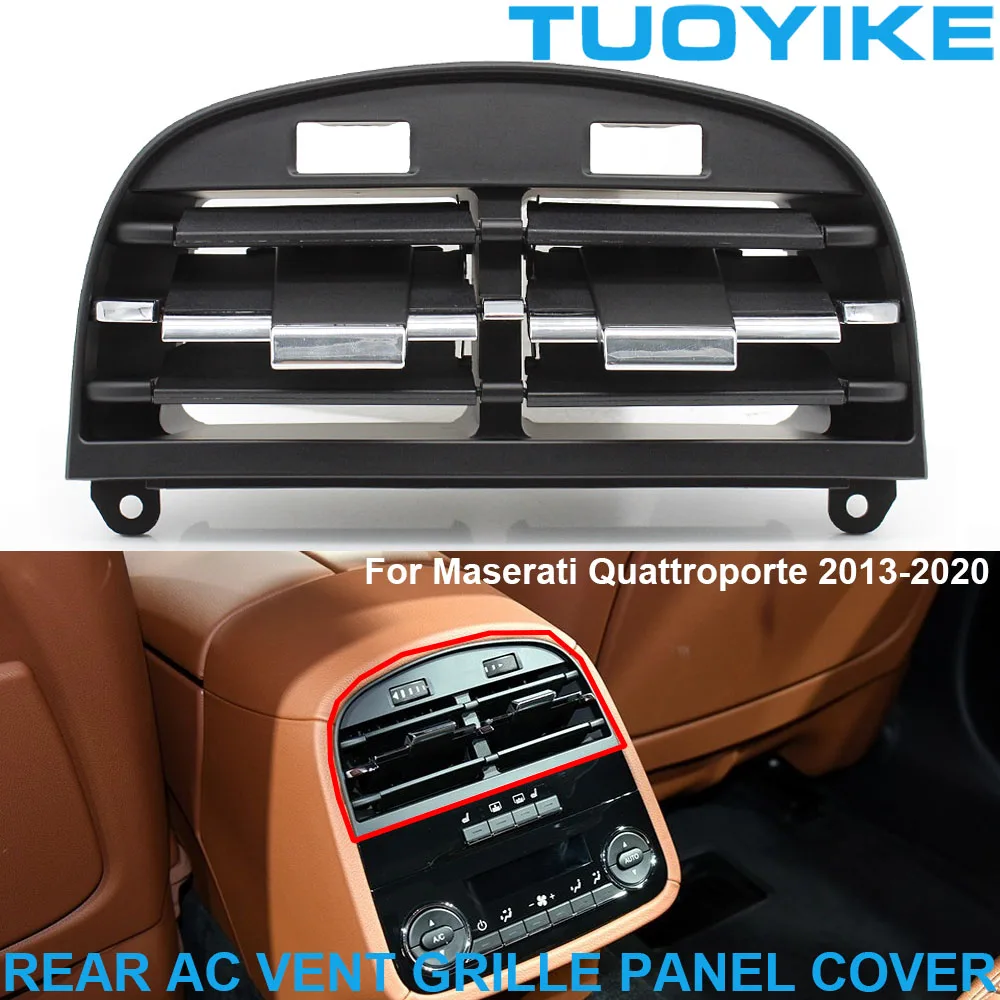 

Rear Console Fresh Air Conditioning Clip Slider AC Vent Grille Outlet Cover Panel For Maserati Quattroporte 2013-2020 670011357