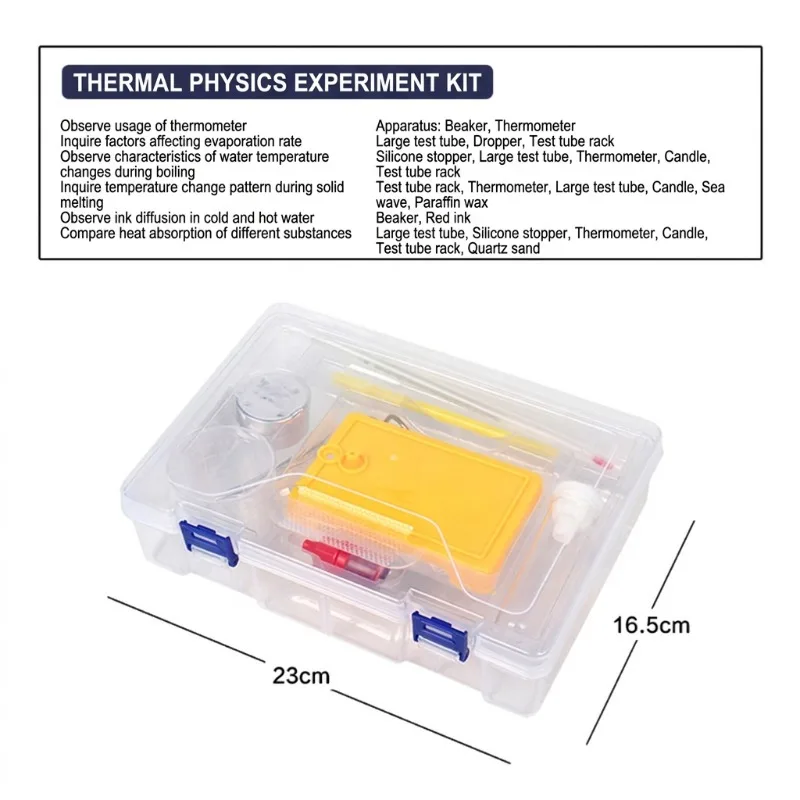 Junior High Physics Thermal Experiment Kit Sodium Hyposulfite Paraffin Thermometer Inquiry Learning Tool for Middle School