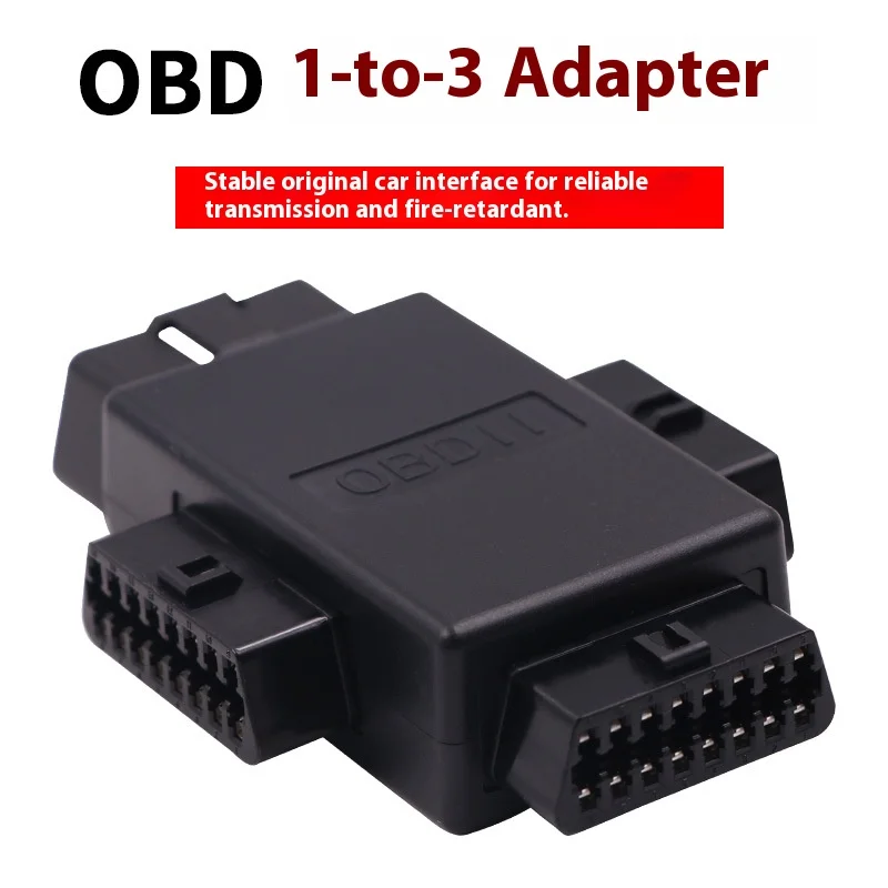 

12V 24V OBD Cable Adaptor All Car Diagnostic Adapter Autel 16 Pin 1 Male to 3 Female 3-in-1 OBDII Full for OBD2 Splitter Signal