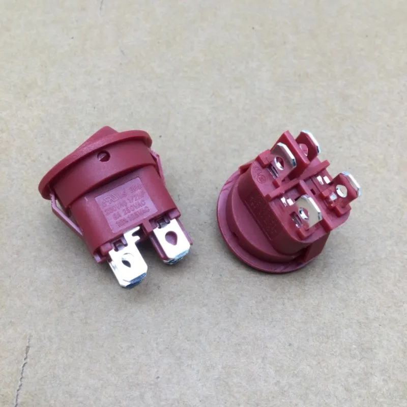 1~5pcs/lot High-current 8A 250V circular boar-shaped switch 4-pin 2-position 20mm lift plate key switch PS8A