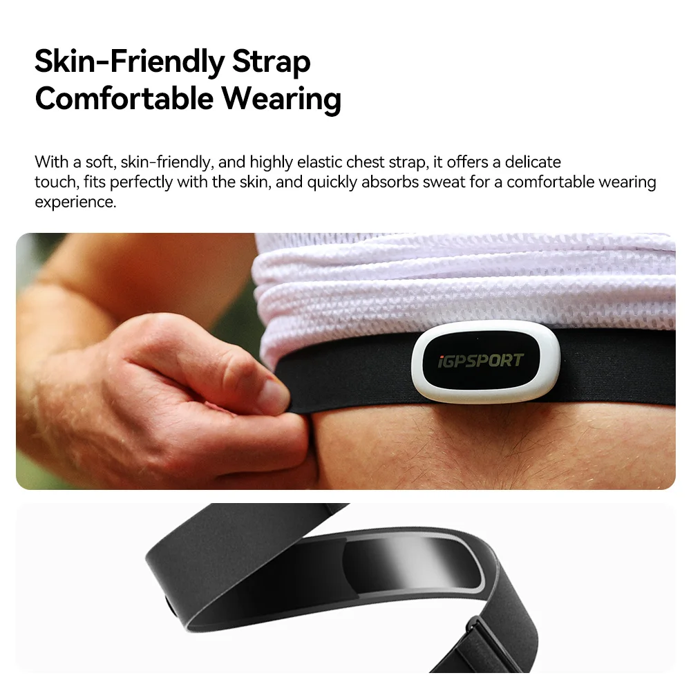iGPSPORT HR50 Chest Heart Rate Monitor Fitness Running Sport Heart Rate Sensor for Cycling Running Gym IPX7 Waterproof