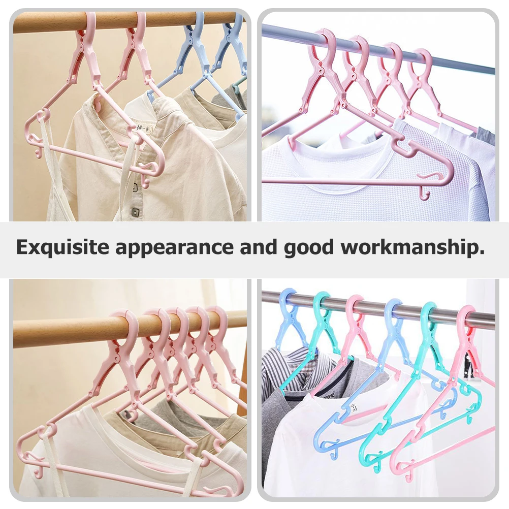 

5pcs Pink Thick Plastic Hangers Windproof Clothes Hanger Clamp Design Outdoor Heavy Duty Closet Organizers Non Slip Pants T