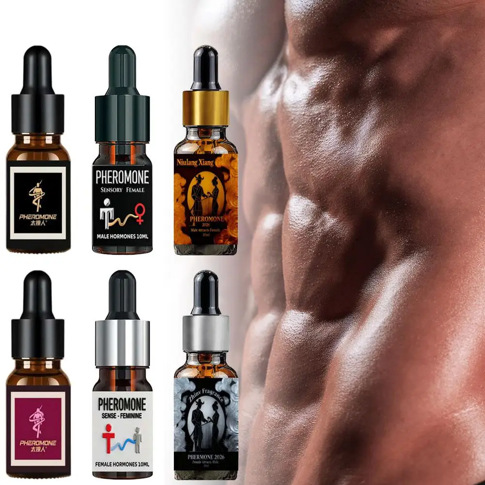 Aceite Esencial para el Cuidado del Cabello Sin Alcohol de 10 ml, Perfume de Feromonas, Colonia de Larga Duración, Fragancia Sexy y Encantadora para Hombres y Mujeres