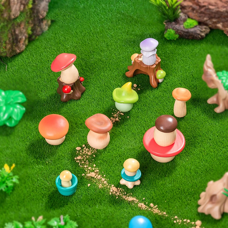 10 unids/pack de dibujos animados de elfo de setas Mini modelo Diy jardinería plantas en macetas decoraciones de paisaje en miniatura pequeños adornos