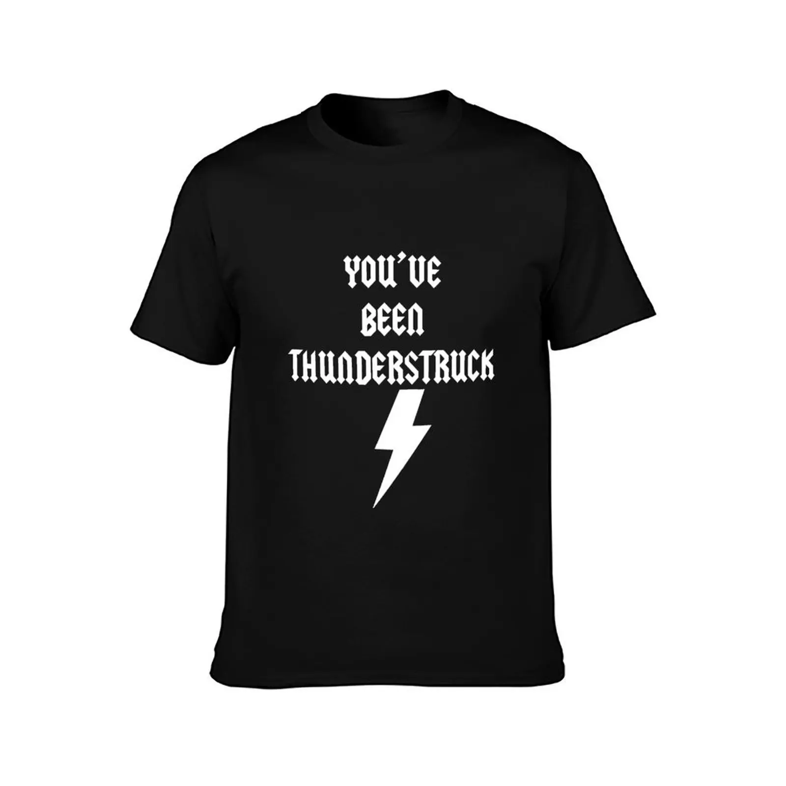 Thunderstruck T-Shirt man t shirt tees Louboutins hippie clothes mens t shirts top quality