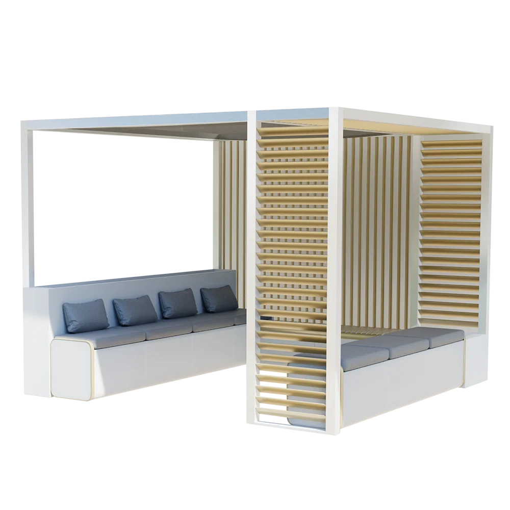 تصنيع المهنية الألومنيوم الأثاث في الهواء الطلق للماء العريشة سبائك الألومنيوم غرفة الشمس #4