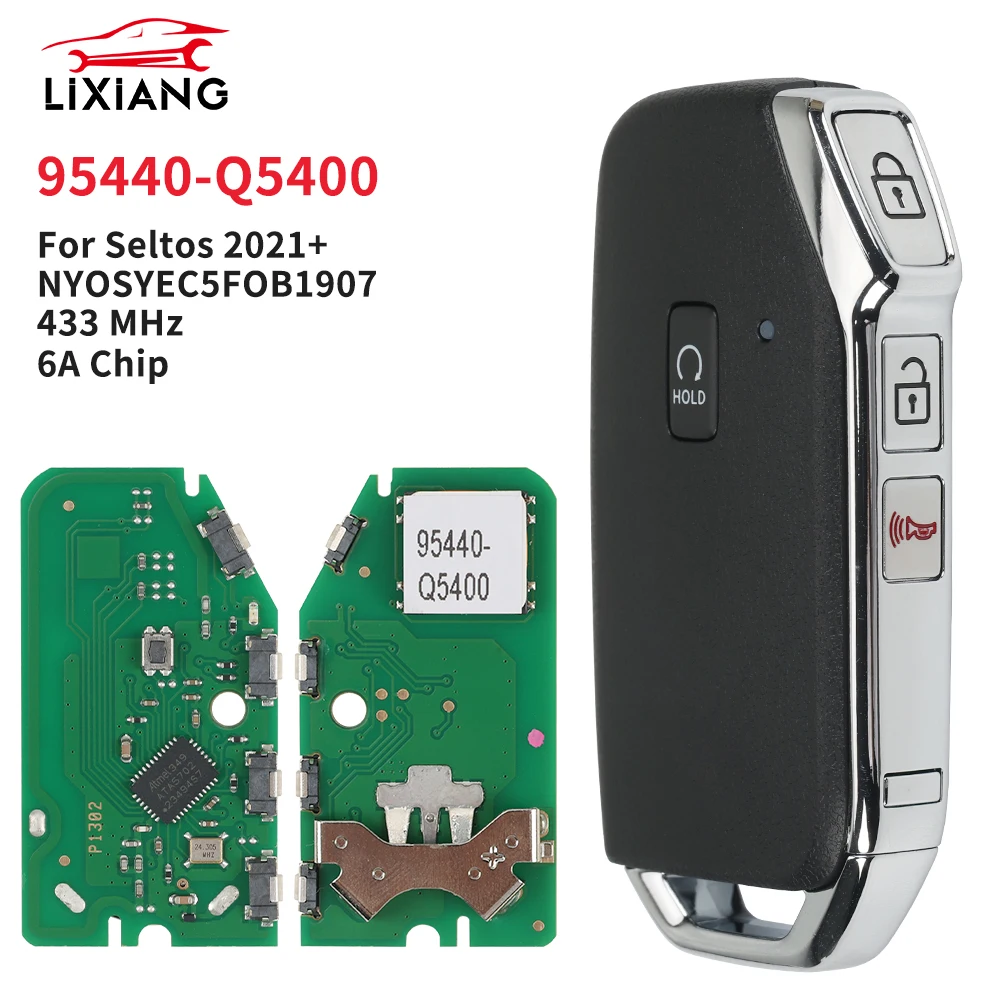

LIXIANG 6A Chip 433MHz 95440-Q5400 NYOSYEC5FOB1907 Proximity Smart Car Remote Control Key For Kia Seltos 2021 2022 2023