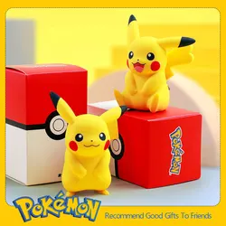 Pokemon Pikachu Couple Anime Figure Toys Blind Box Car Decoration Ornaments Action Figure Doll Birthday Gift For Children Boys