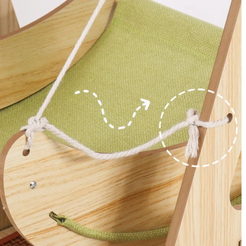 HONEY PET Universal Sisal Hammock for Cat Hanging Bed Pet Shaker Hammock Swing All-season Furniture Cat Accessories Pet Bed