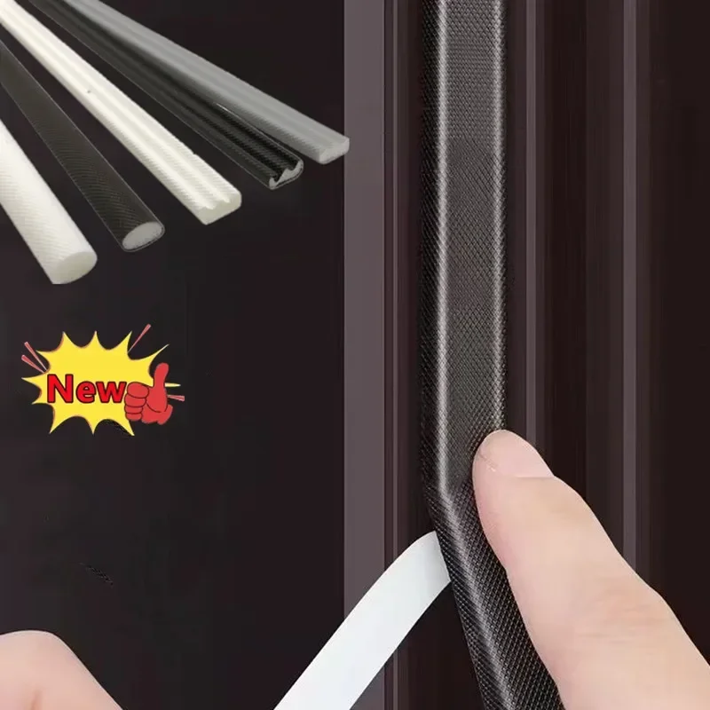 방음 충돌 방지 문짝 창문 씰링 스트립, 자체 접착 커피 PU 폼 도장 갭 필러, D, E, I, V 타입 문짝 도장, 5m