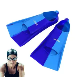 Flippers para snorkeling, Silicone Anti Slip Swim Fins, Buracos de drenagem, Soft Swim Gear para crianças e adultos, Natação colorida