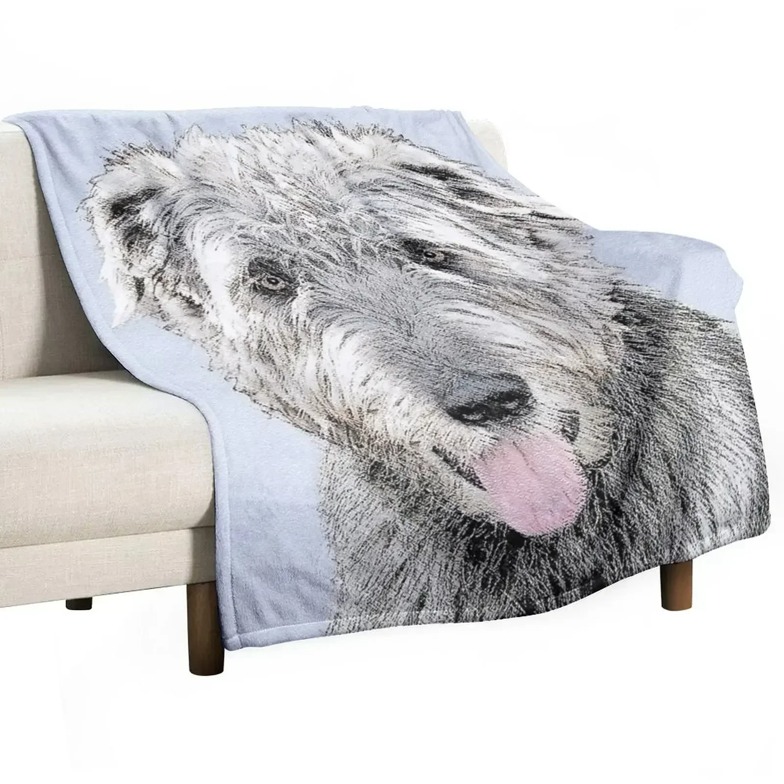 Irish Wolfhound Throw Blanket Luxurious Soft Blanket Holiday Gift for Family