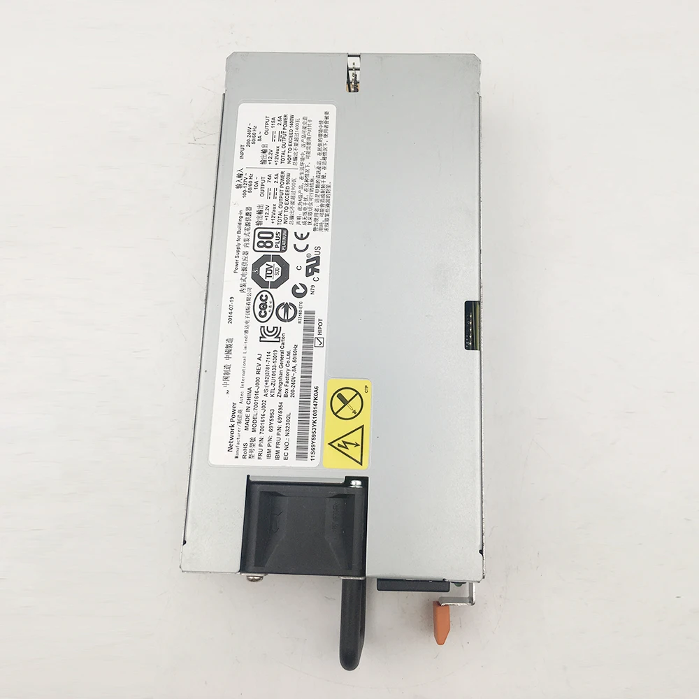 7001616 -J000 Для блока питания IBM X3850 X6 X3750 M4 7001616 -J002 69Y5953 69Y5954 1400 Вт