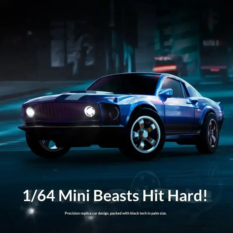 

Olans Remote Control Car 1:64 Hardcore Mustang Rc Drift Car Mini Remote Control Car Professional Small Proportion Rear Wheel Dri