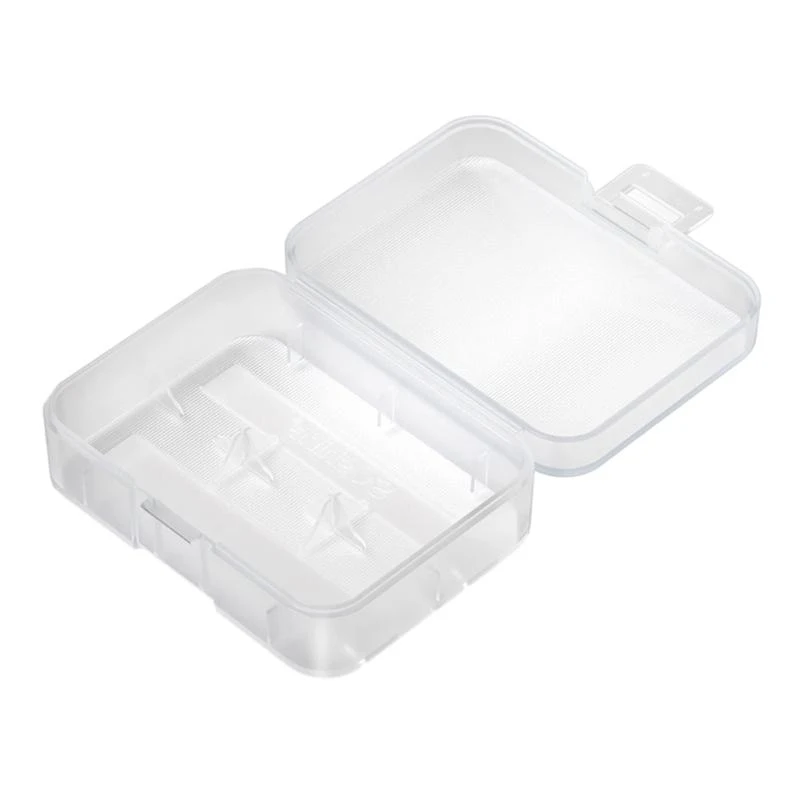 Clear Battery Storage Case for 2x18500 or 3x16340 Batteries Protect Your Batteries, Prevent Short Circuits and Dust
