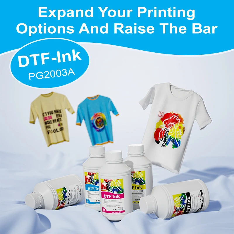 500ML White DTF INK Set For DTF Film Direct Transfer Film Heat Transfer for Epson Printer Ink I3200 L1800 L800 L805 PET Film