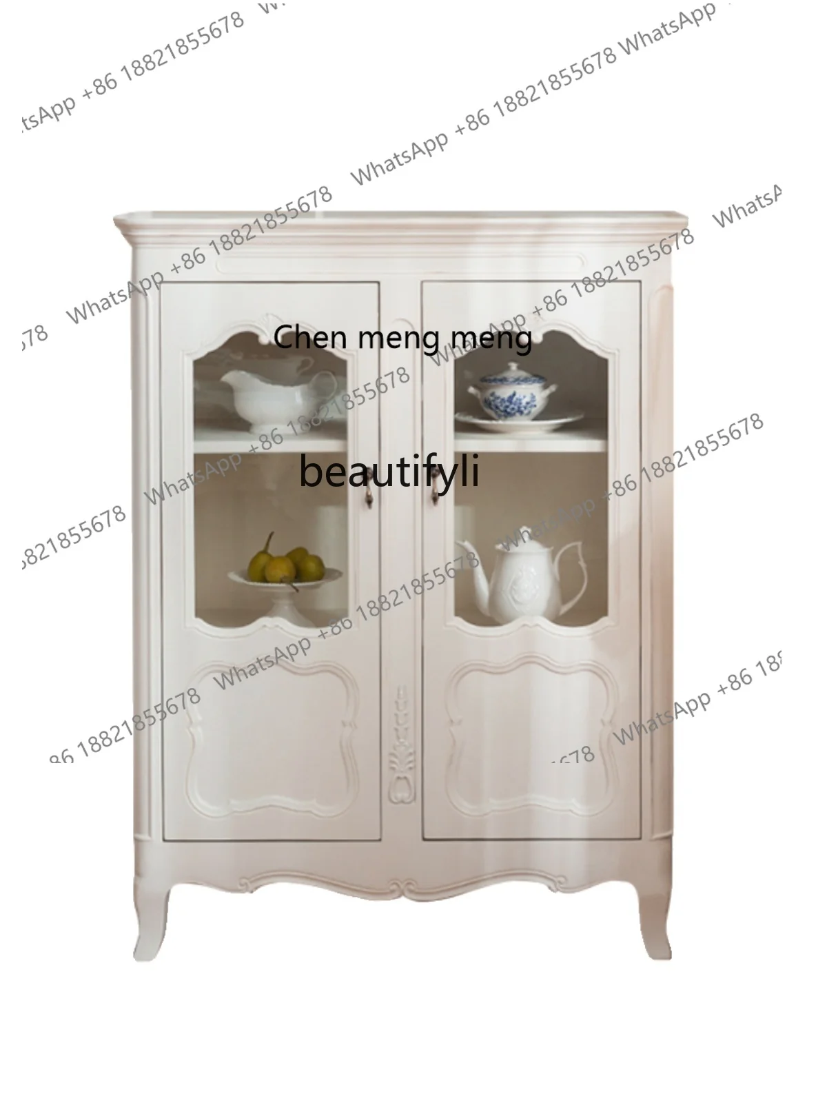 

X Light Luxury Kitchen Dining Side Locker Living Room Entrance Cabinet Study Hall Storage Bookshelf Wine Cabinet