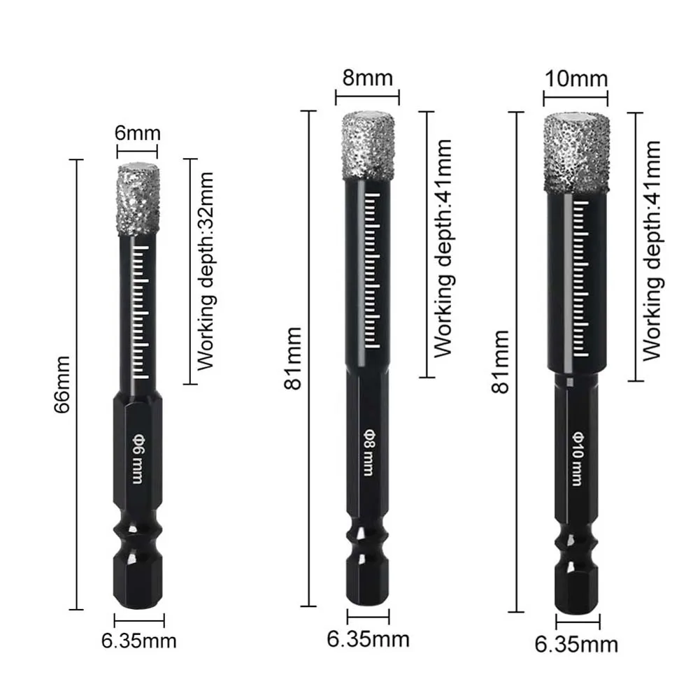 Hexagonal Shank Drill Bit for Professionals Designed for Optimal Performance in Drilling Dry Tile and Concrete