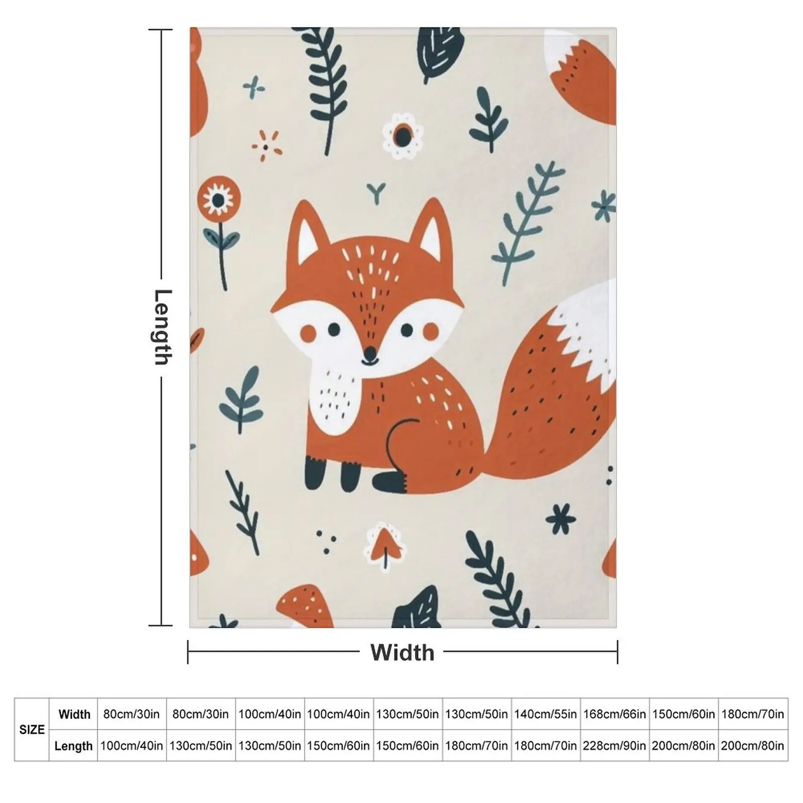 Fox Woodland Wonders Throw Blanket Luxury Throw Softest Beautifuls anime Blankets