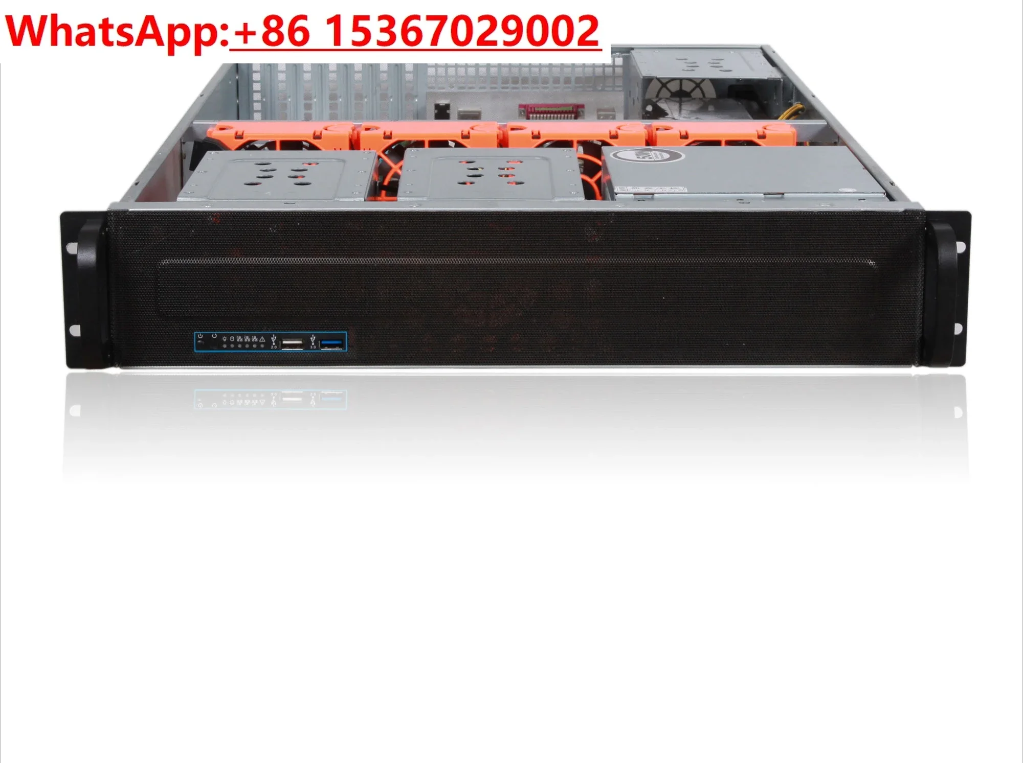 2U chassis 550MM 9 hard disk position 3.0USB Internet cafe server chassis PC power supply