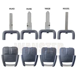 For Opel Astra G Zafira FRONTERA B Vectra 2 3 Bottons Car Key Fob Case Shell Housing HU43 HU46 HU101 YM28 Blade