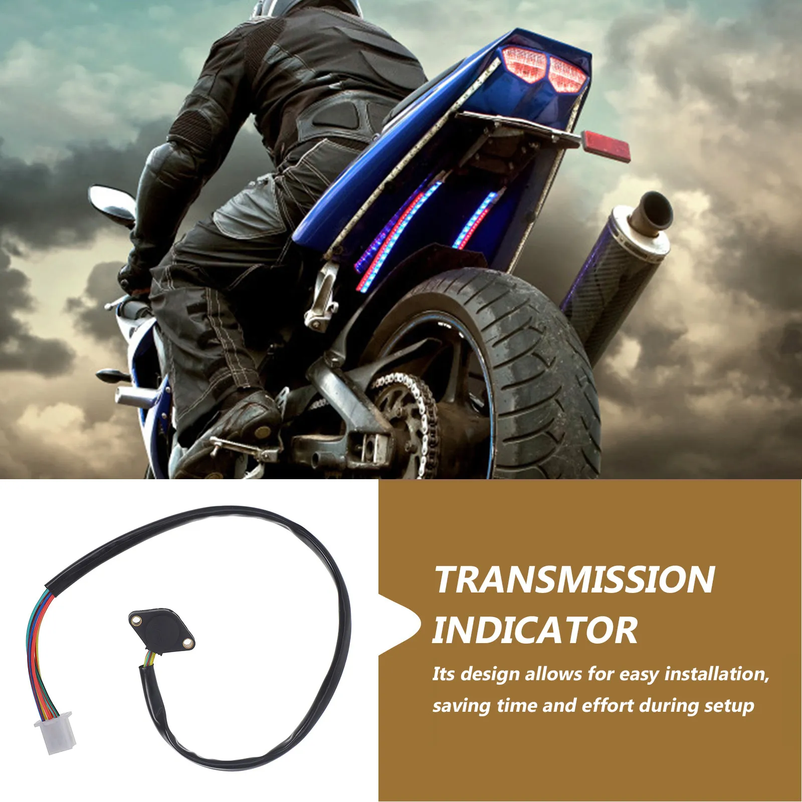 Gear Position Sensor Switch Replacement for Motorcycle Transmission Indicator Precise Signal Output Robust Plastic Build Wide