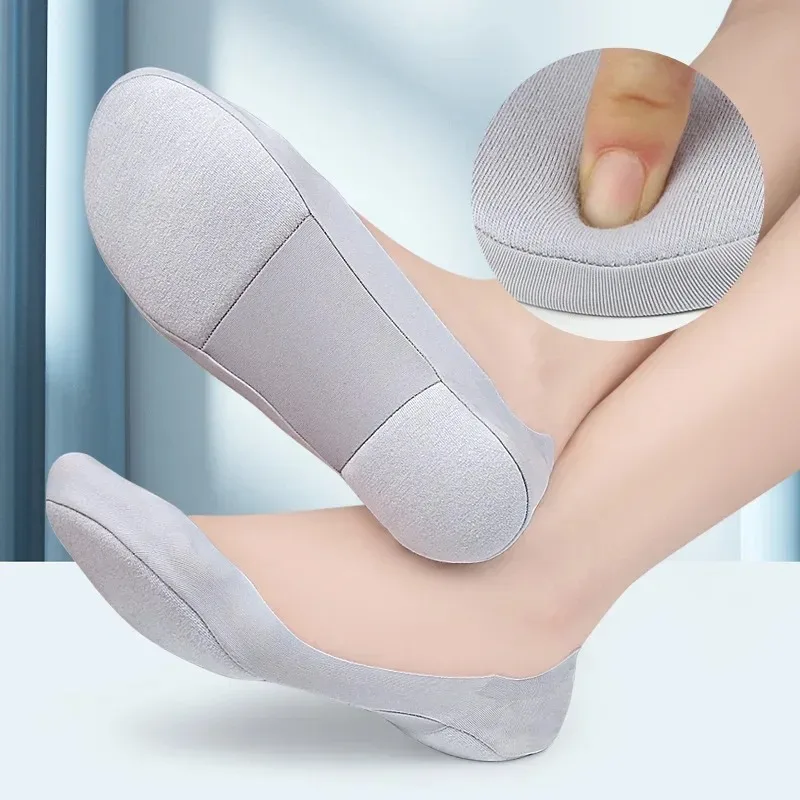 Plantar Fasciitis Support Invisible Socks Anti Slip Shock Absorption Boat Sock Insoles Comfort Foot Care Hidden Shoe Pads