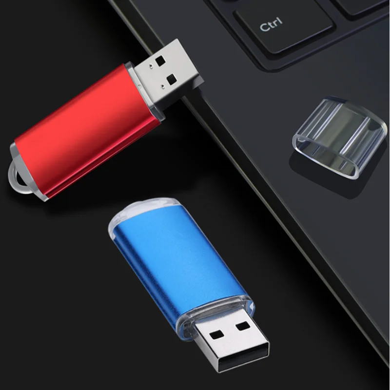 10 Pcs/Lot Free Custom Laser Engraving LOGO Color Metal USB2.0 High-speed Flash Drive 2GB 4GB 8GB 16GB 32GB 64GB 128GB