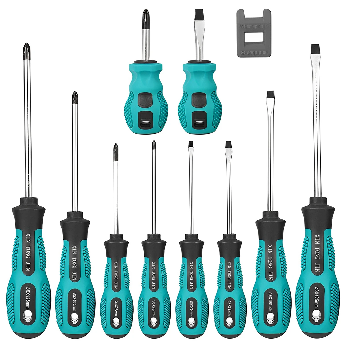 4/10/12Pcs Magnetic Screwdriver Set Furniture Appliance Safety Repair Hand Tools Metric Portable Phillips/Flat Head Screwdriver