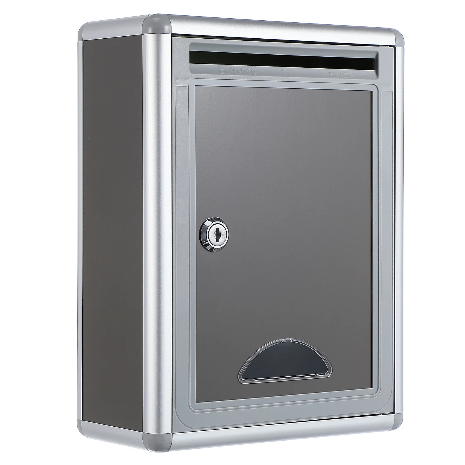 Kotak Surat Logam dengan Kunci, Kotak Saran Logam Kecil, Kotak Pengiriman Aluminium, Kotak Pengaduan Aman yang Dipasang di Dinding untuk Kantor, Dapat Digantung