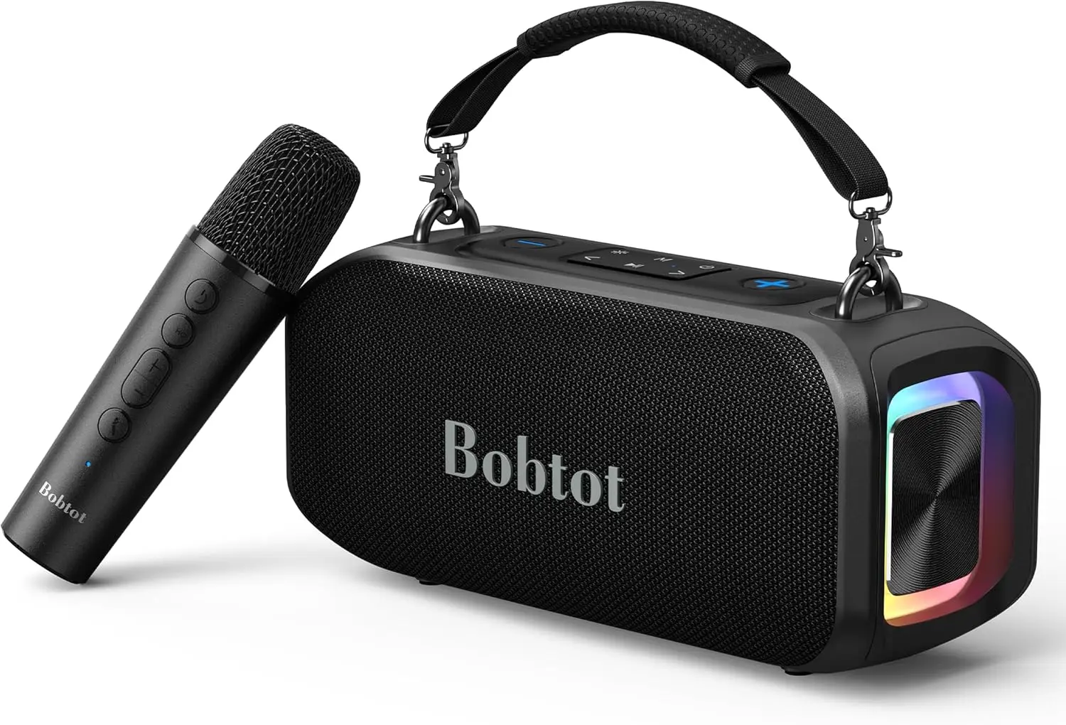 

Портативная Bluetooth-колонка с беспроводным микрофоном, водонепроницаемость IPX5, громкий стереозвук для дома и вечеринок на открытом воздухе