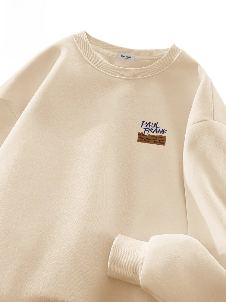 

M Long Sve round Ne Casual Sweatirt Spring Heavy Du Streetwear Sle Breathable And Wear Resistant