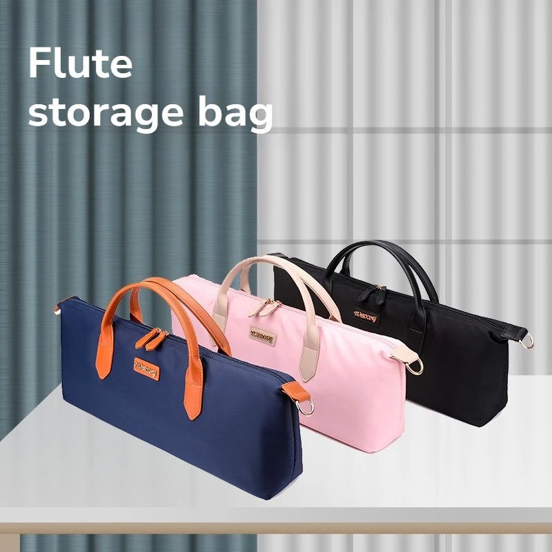 

Multifunctional Lightweight Flute Bag Single-shoulder Portable Wear-resistant Water-proof Flute Bag Musical Instrument Accessory