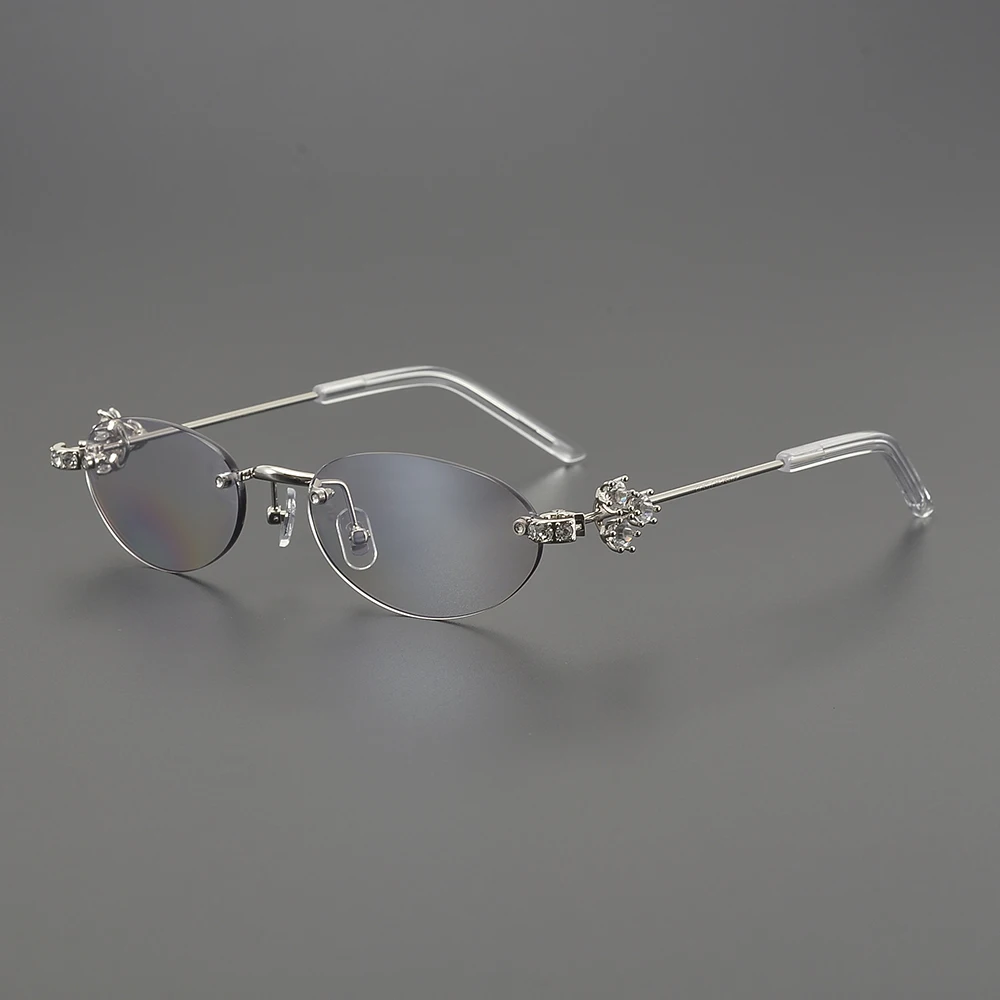 2025 Vintage Rimless Glasses Women Men Luxury Brand Designer Popular GM ORORA Glasses Small Frame Ladies Prescription Eyeglasses