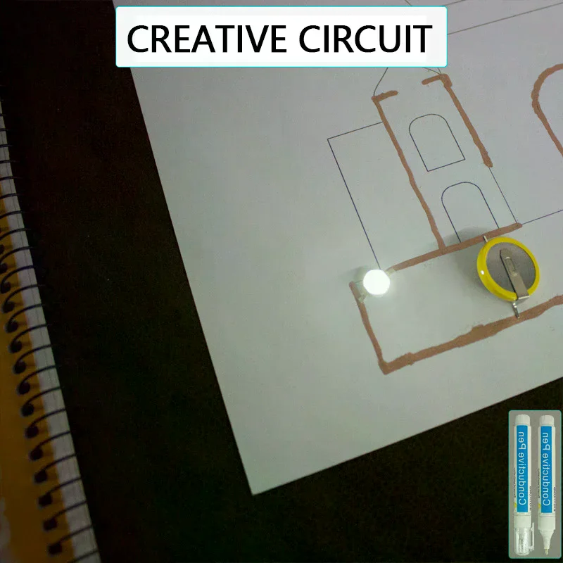Paint Silver Paste Pen Circuit Repair Conductive Paint Pen, Children Education Physics Teaching Circuit Design Strong Adhesion