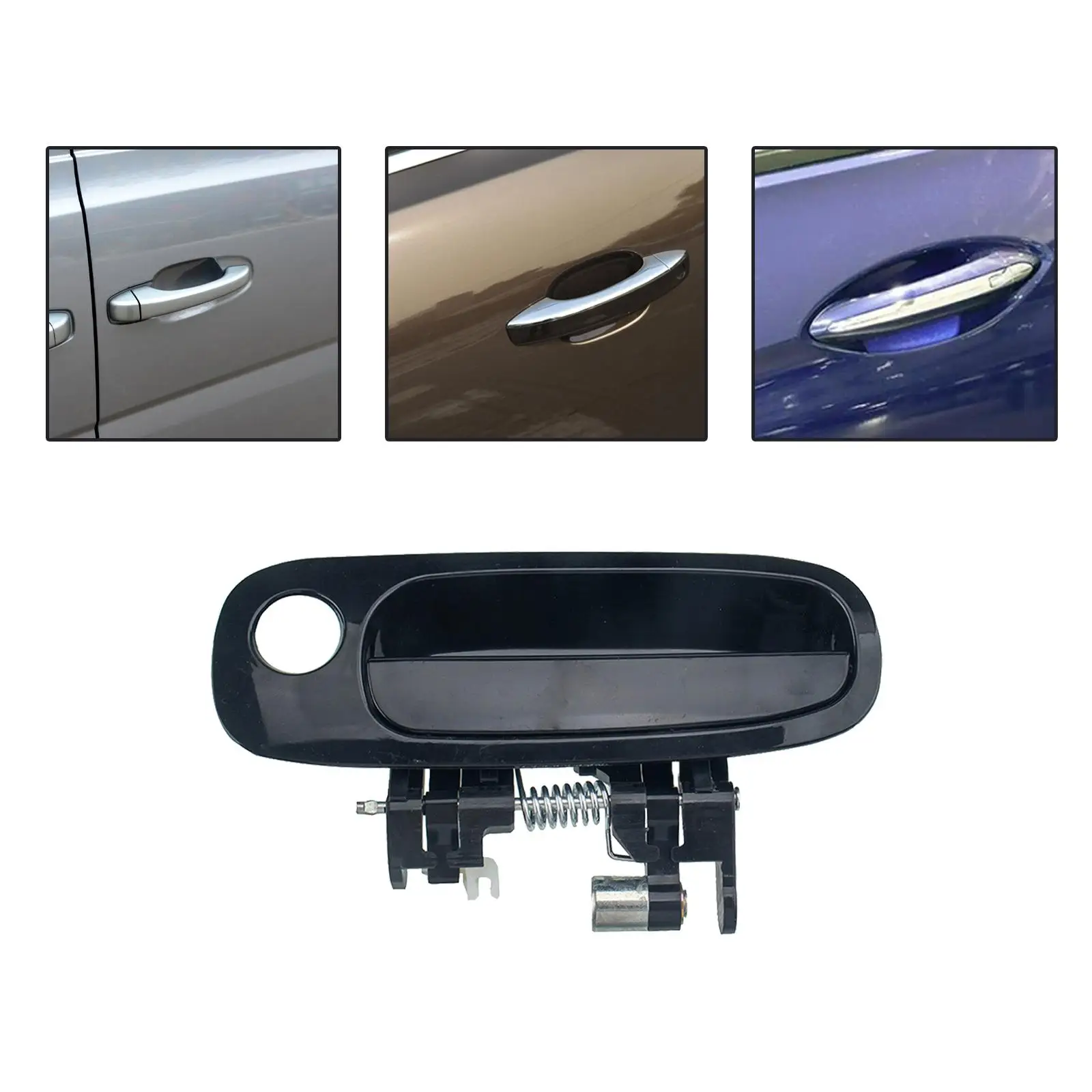 Black Outside Left Outside Outside Door Handle for 1998 2002 COROLLA,